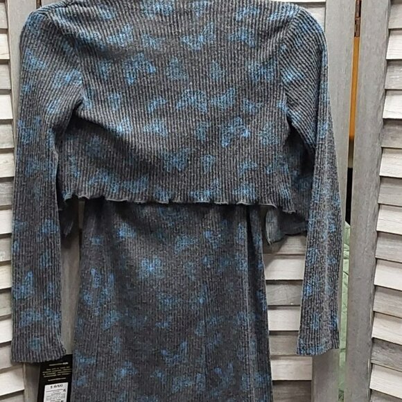 Girls' Tie-Front Cardigan & Dress Set | art class™ | Small (6-6X) - Picture 5 of 11